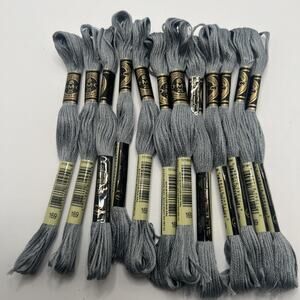 12 PACK - 169 LIGHT GRAY Moline DMC 6-Strand Embroidery Cotton 8.7yd Brand New!